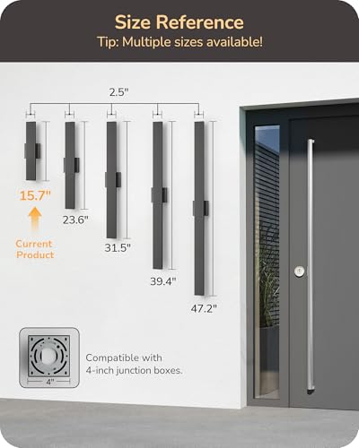 2 Pack LED Outdoor Wall Lights (32 Count)