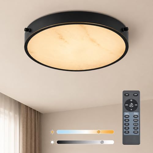12 Inch Alabaster Flush