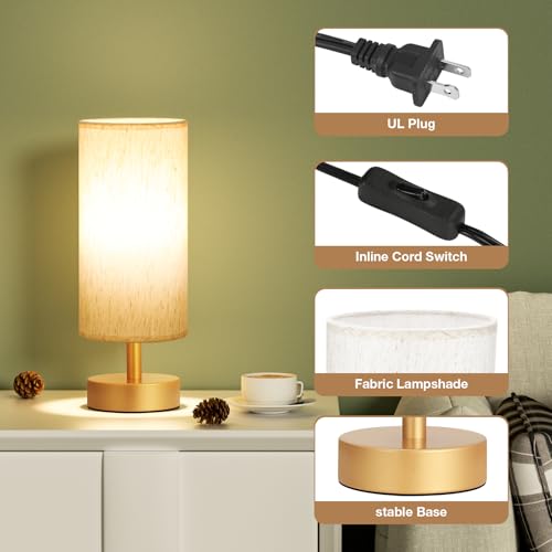 Table Lamps Set of 2 （Cream Shade (2 Count)