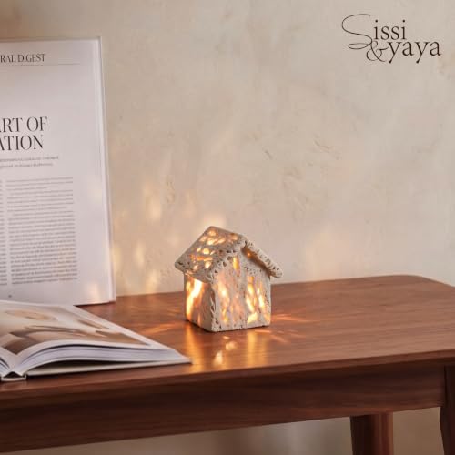Mini House Shape Marble Table Lamp