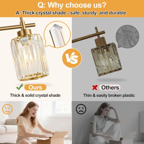 Modern Crystal Bathroom Vanity Light