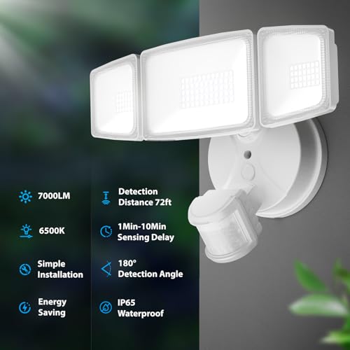 3 Pack 75W Motion Sensor Outdoor Lights (3 Count)