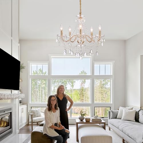 Crystal Gold Chandelier