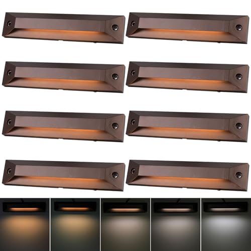 Energetic 5CCT LED Outdoor Step Lights (8 Count)