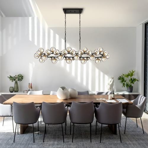70'' Chandeliers for Dining Room Oval Rectangular Large Living Room Light (40 Count)