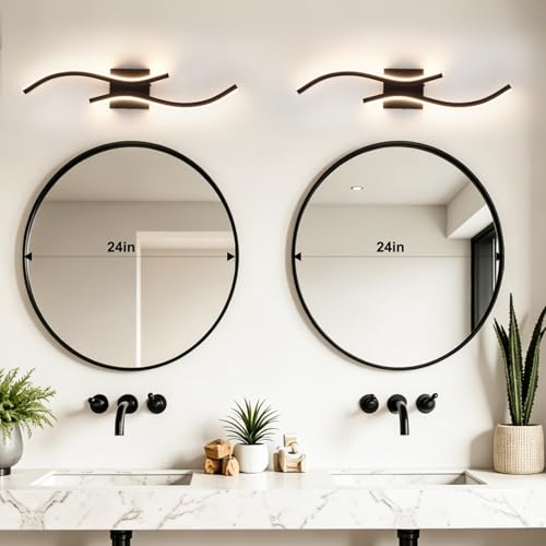 Black Modern Wall Sconce Set of 2