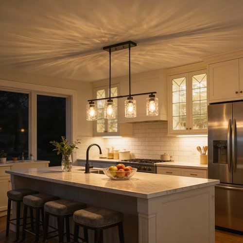 Hammered Glass Dining Room Light Fixture Chandelier Over Table