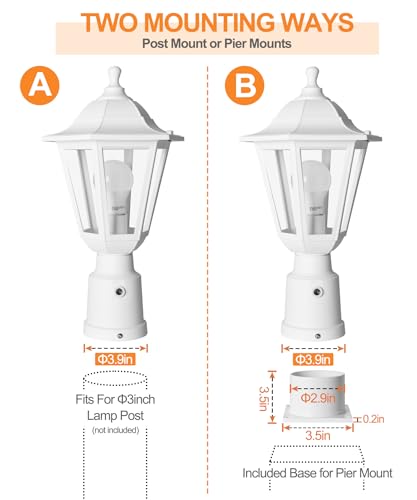 Dusk to Dawn Outdoor Post Light