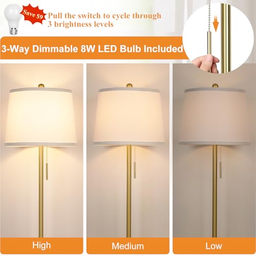Gold Floor Lamps for Living Room