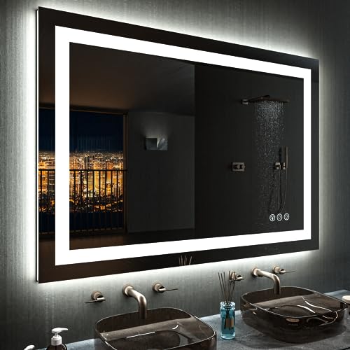 48"X36" RGB LED Bathroom Mirror with Lights