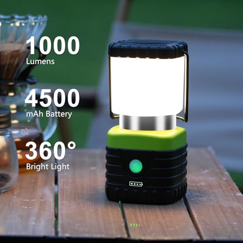 1PCS Warm LED Camping Lantern Rechargeable for Power Outages (16.8 Ounce)