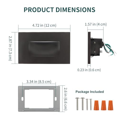 120V Dimmable LED Step Lights (4 Count)