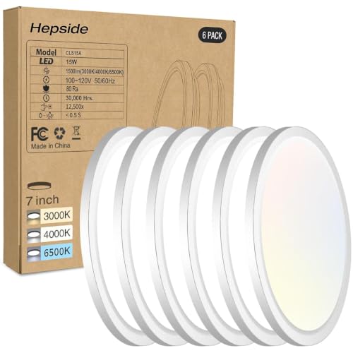 6PACK LED Flush Mount Ceiling Light (6 Count)