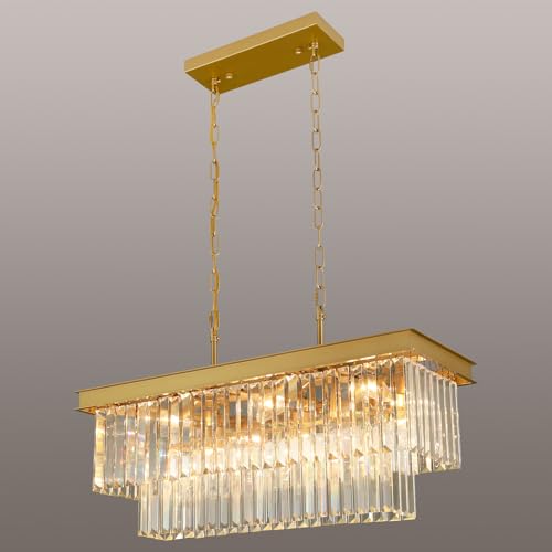 Gold Crystal Chandeliers for Dining Room