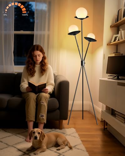 3 Globe Dimmable Tripod Floor Lamp (3 Count)