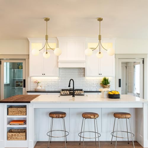 3 Light Gold Sputnik Chandeliers for Dining Room Light Fixture