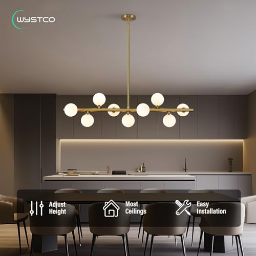 Mid Century Modern Globe Sputnik Chandelier