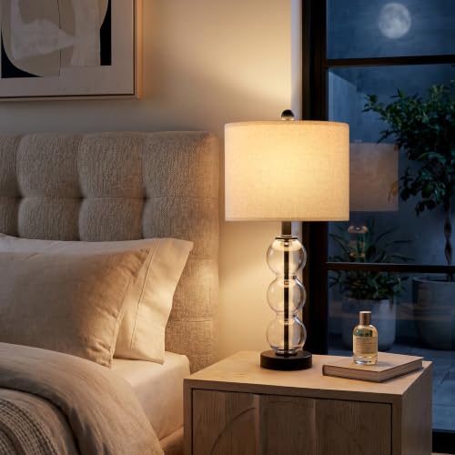 25" Glass Table Lamps Set of 2 (2 Count)