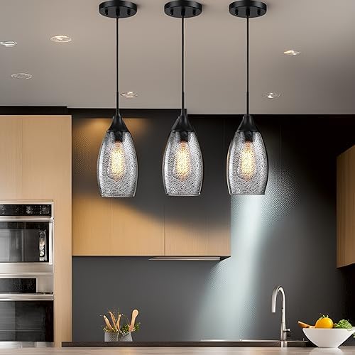 Mini Glass Pendant Light (3 Count)