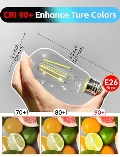 Edison Bulbs E26 LED Bulb 60 Watt Equivalent