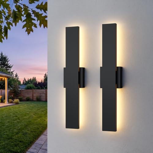 2 Pack LED Outdoor Wall Lights (23.6in)