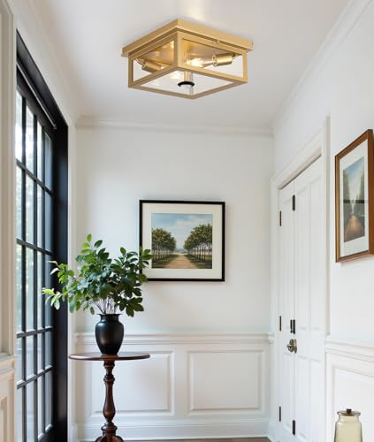 Motion Sensor Outdoor Ceiling Light with Remote