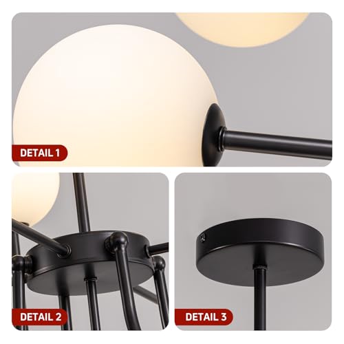 Modern Chandelier Light Fixture with 9