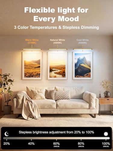 Plug in Picture Light for Wall (Gold / 16 Inch)