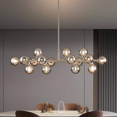 Glass Globe Sputnik Chandelier
