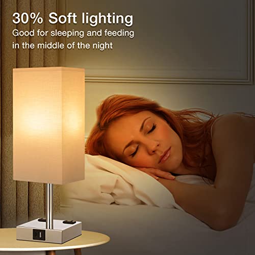 Touch Table Lamps Set of 2 for Bedroom (2 Count)