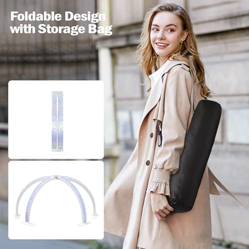 Large Half Moon Nail Desk Lamp with Phone Holder