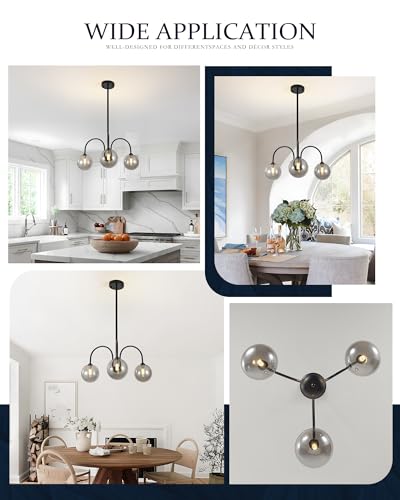 Black Sputnik Chandelier