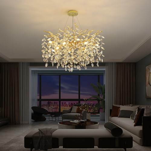 Tree Branch Chandelier Modern Crystal Pendant Light