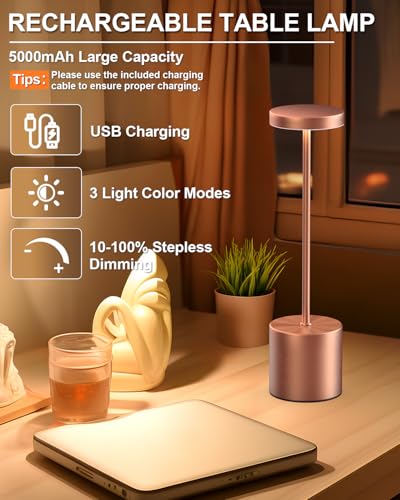 Cordless Table Lamps Rechargeable