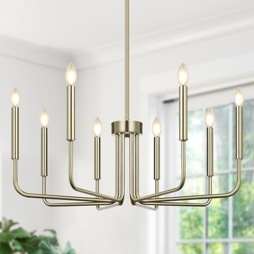 8 Light Farmhouse Chandelier for Dining Room Lighting Fixtures Hanging