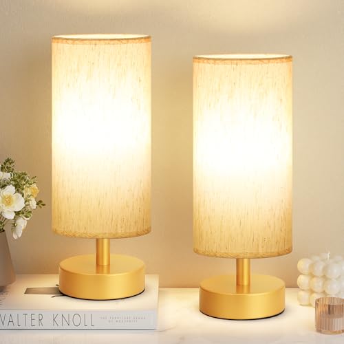 Table Lamps Set of 2 （Cream Shade (2 Count)