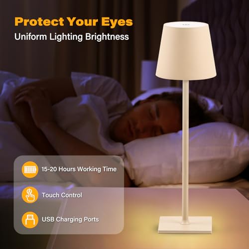 2 Pack Cordless Table Lamps (2 Count)