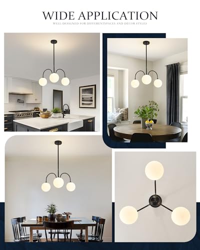 Modern Black Chandelier