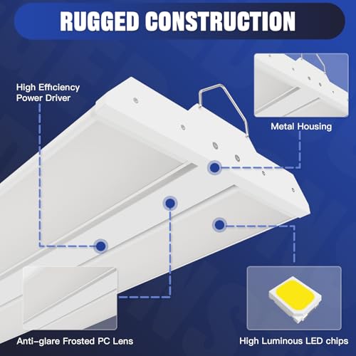 300/240/200W LED Linear High Bay Light, 45000LM Linear Shop Light