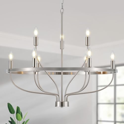 30" Brushed Nickel Chandelier