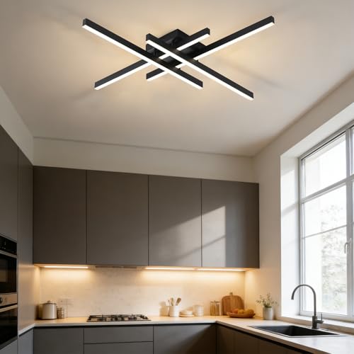Semi Flush Mount Modern Light Fixture