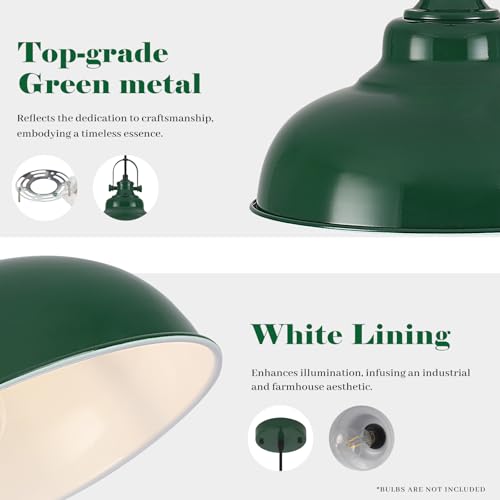 Green Pendant Lights Kitchen Island 2 Pack (2 Count)