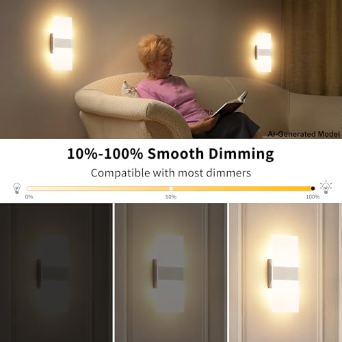 Modern LED Wall Sconces Set of 2