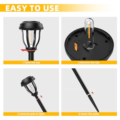 12 Pack Solar Lights Outdoor (12 Count)
