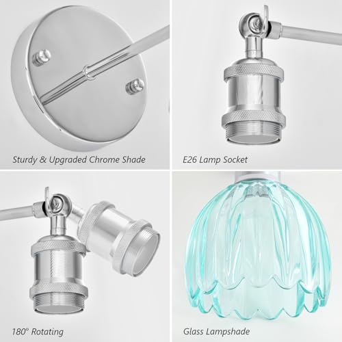 Vintage Battery Operated Wall Sconce (2 Count)