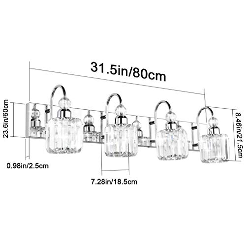 Modern LED Crystal Bathroom Vanity Lights 4