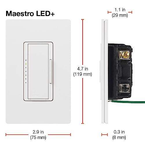 Maestro LED+ Dimmer Switch for Dimmable LED (2 Count)
