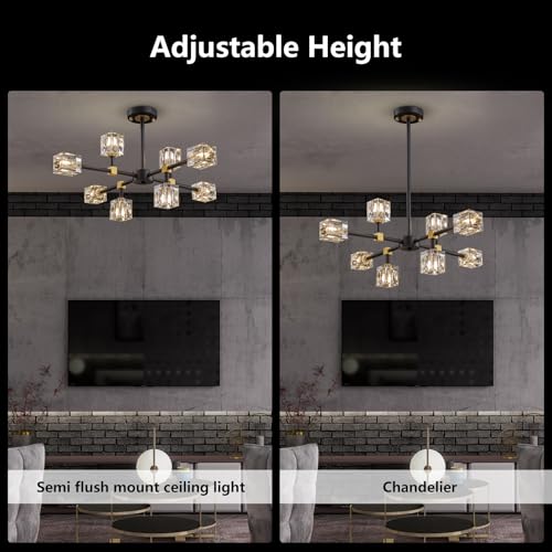 Black Sputnik Chandelier