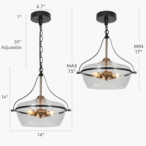 Black and Gold Chandelier (3 Count)