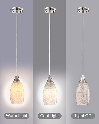 Milk Mini Glass Pendant Lights (3 Count)